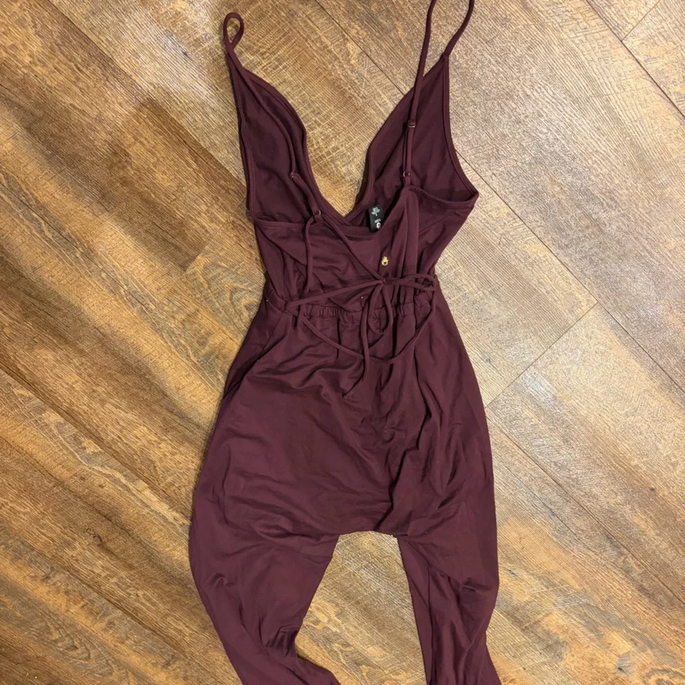 Maroon Jumpsuit - Picture 5 of 6